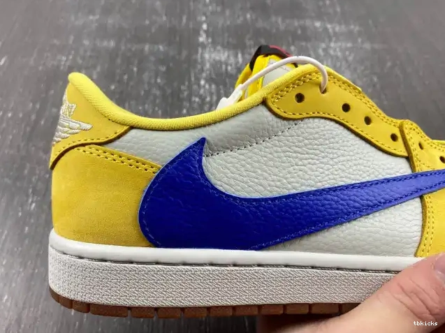 Rep TBK Canary Air OG 1 Travis DZ4137-700 x Low Scott Jordan 0501